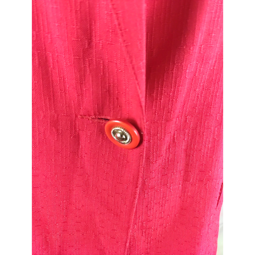 Sag Harbor Petite Women's Red Blazer Jacket Size 10 Pockets Business Careersag - Picture 2 of 6
